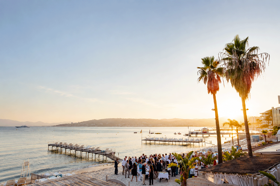 Événement coucher de soleil Cannes