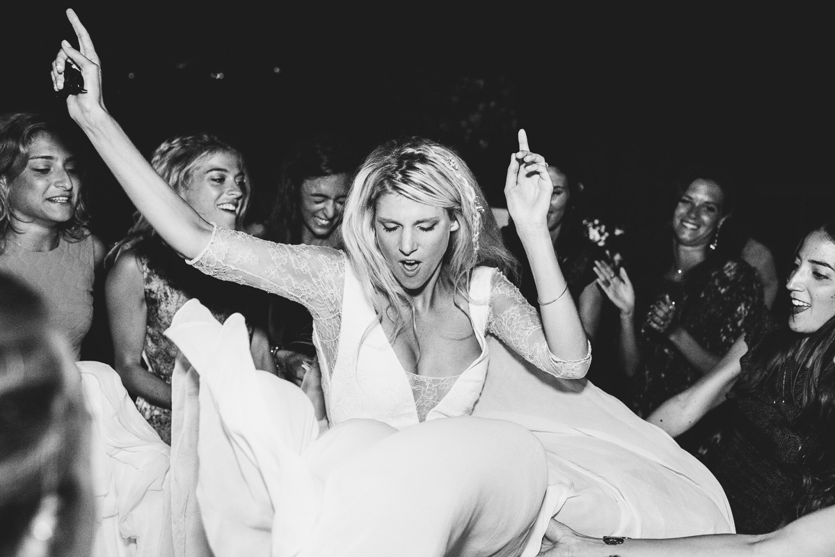 Mariée danse soirée noir et blanc