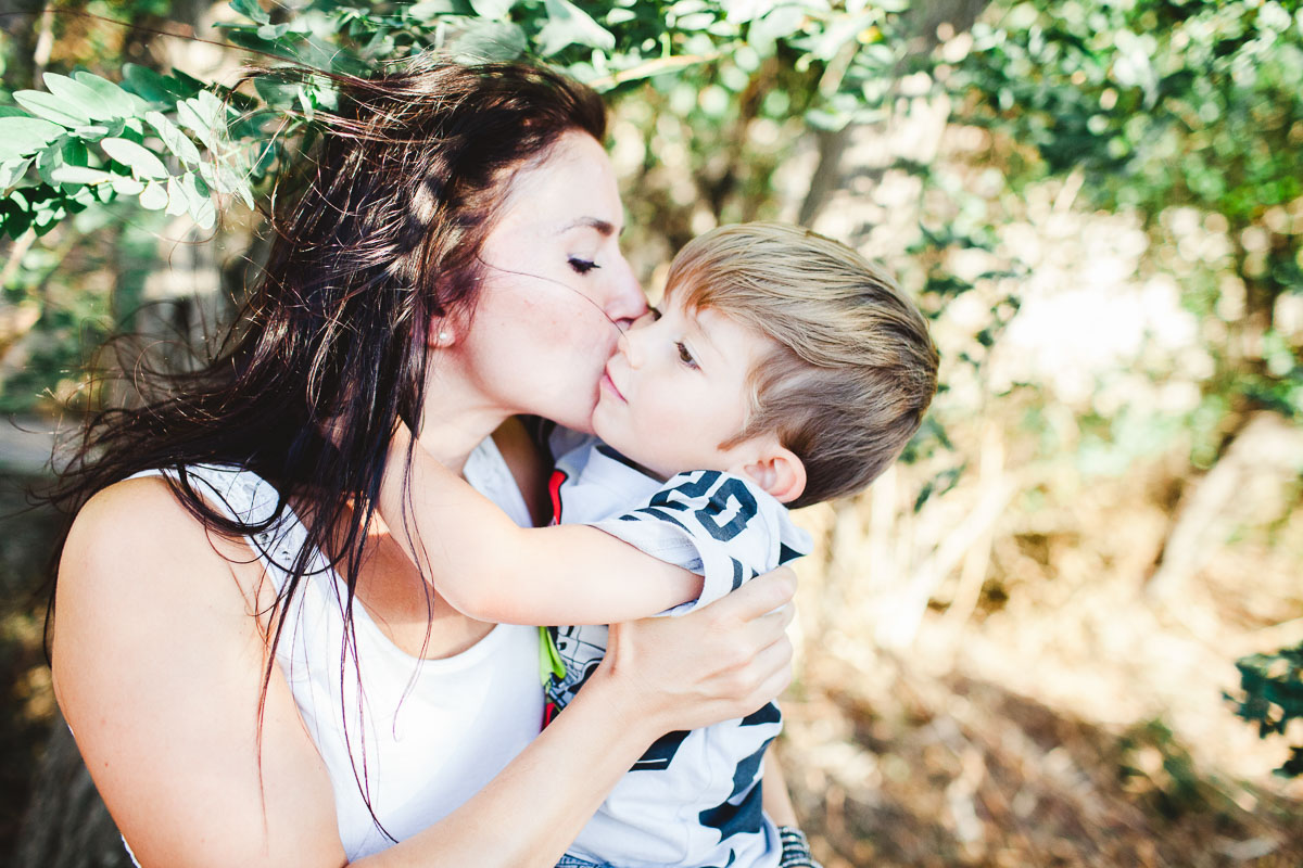 Shooting mere enfant exterieur